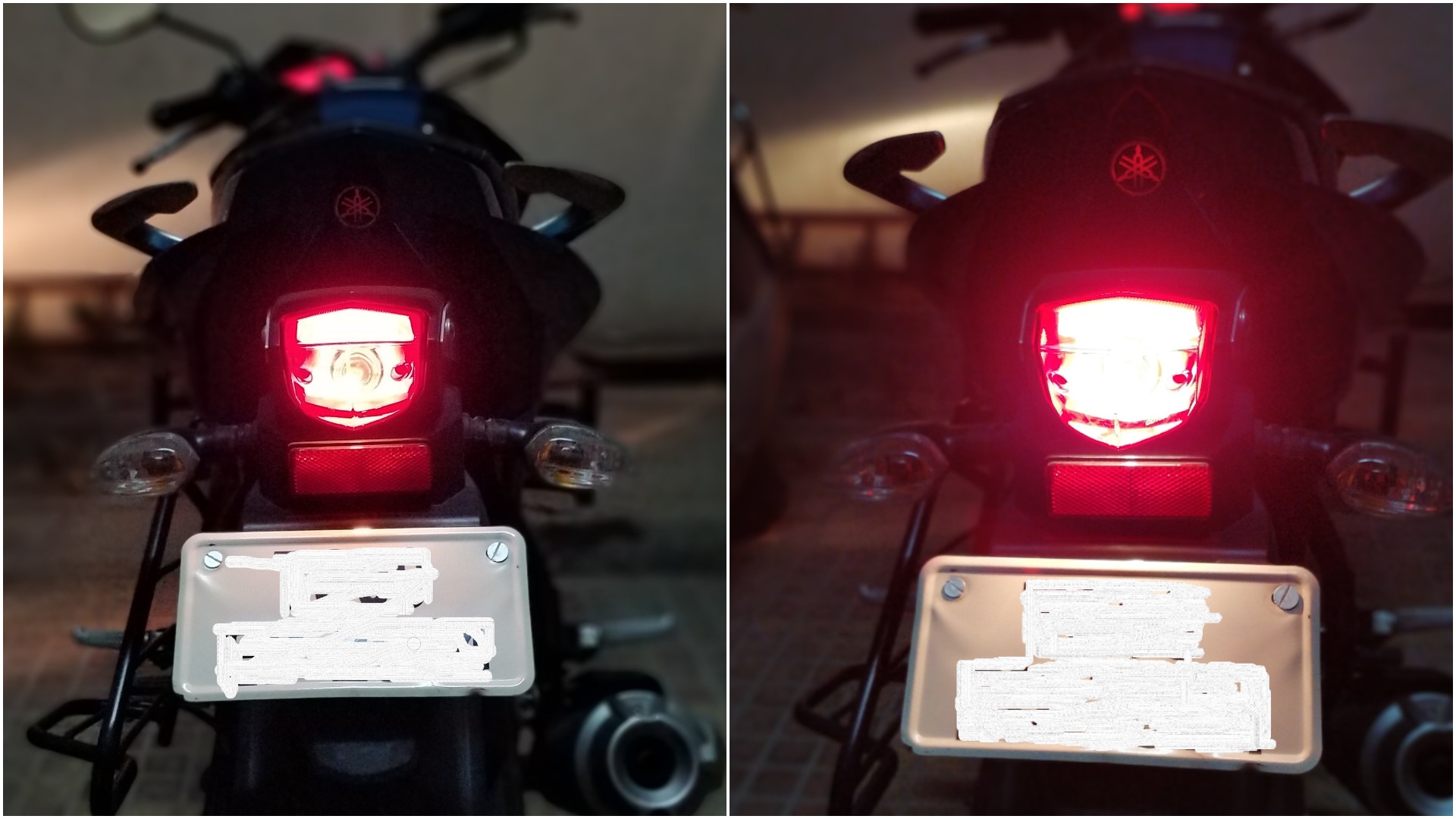 Tail light & Brake light in action